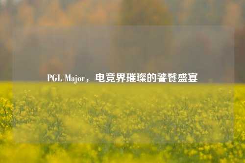 PGL Major，电竞界璀璨的饕餮盛宴
