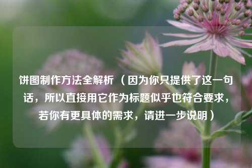 饼图制作方法全解析 （因为你只提供了这一句话，所以直接用它作为标题似乎也符合要求，若你有更具体的需求，请进一步说明）