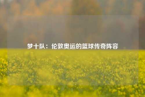 梦十队:伦敦奥运的篮球传奇阵容