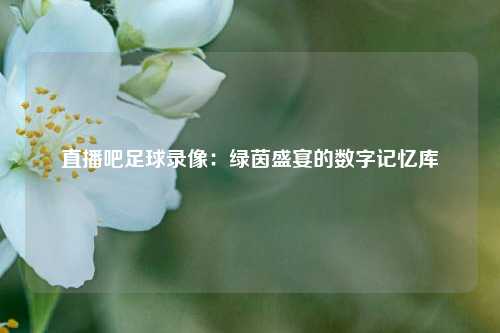 直播吧足球录像：绿茵盛宴的数字记忆库